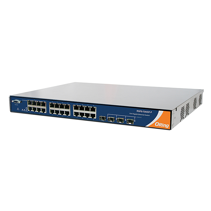 RGPS7244GPP 28port Rack Mount PoE Switch Rugged Science